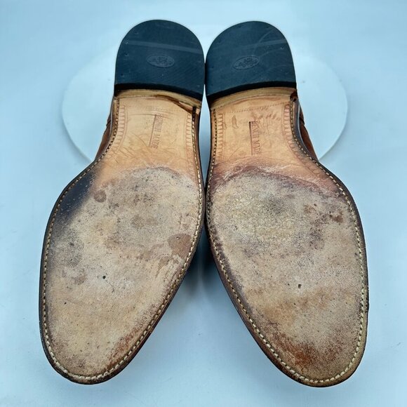 Cole Haan Men Size UK 10D US 10.5D Brown Suede Cap Toe Oxford England Shoes - Picture 8 of 11